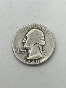 1940 Washington Quarter - Picture 1 of 2