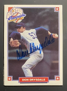 Autógrafo Nabisco All-Star 1993 con certificado de autenticidad Don Drysdale - Imagen 1 de 2