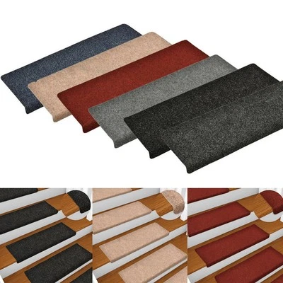 15er SET Stufenmatten Treppenmatten Treppenteppich Selbstklebend Teppichläufer - Bild 1 von 4