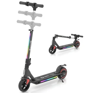 Elektroroller Kinder 3-12 Jahre Elektroscooter 130W Klappbar LED-Anzeige Schwarz - Bild 1 von 11