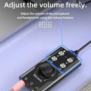 Carte son USB avanc??e avec cable 200 cm pour une exp??rience de jeu et de musi - Photo 1/12