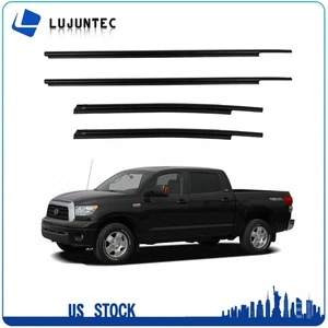 4 Fits 2007-2020 Toyota Tundra Double Cab Weatherstrip Window Molding Seal Belt - Picture 1 of 5