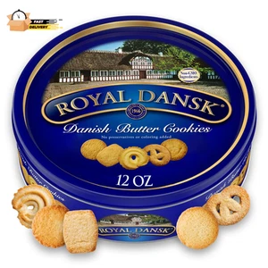 Selección de galletas de mantequilla danesa, lata de 12 oz - auténtico surtido de - Imagen 1 de 12