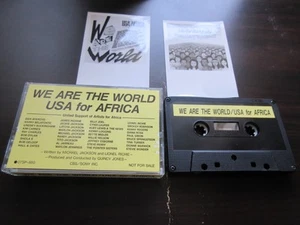 USA for Africa We are The World Japan Promo Cassette Tape Michael Jackson Cyndi - Picture 1 of 6