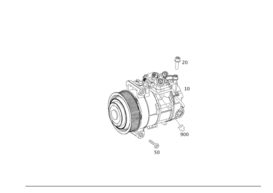 Compresor refrigerante original Mercedes-Benz remanufacturado 000-830-74-00-80 Foto 1 de 1