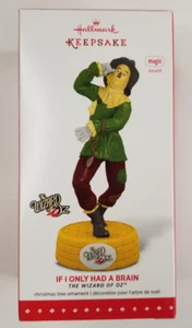 IF I ONLY HAD A BRAIN - WIZARD OF OZ 2015 HALLMARK KEEPSAKE ORNAMENT NIB - Picture 1 of 3