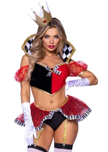 Leg Avenue Burning Hot Royal Queen of Hearts Costume - Picture 1 of 8