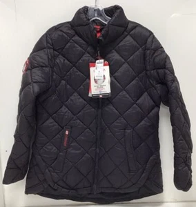 Canada Weather Gear Women’s Hoodless Quilted Puffer Jacket In Black Size Medium - Picture 1 of 3