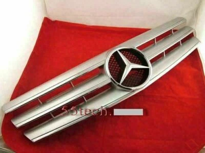 Mercedes R129 SL320 SL500 Grille Grille SILVER 3 fins style 2002 ✅ ✅  1999 90-02 - Изображение 1 из 4