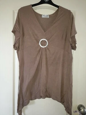 Womens Sand Brown Top Size 18 - Image 1 of 4