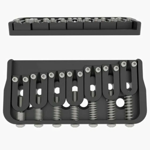 Hipshot 41070B 7 String Fixed Guitar Bridge 125" - Black