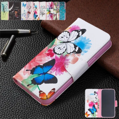 For iPhone 13 Mini 14 Pro Max X Xr 8 7 6 5 Case Magnetic Flip Card Holder Cover - Image 1 of 4