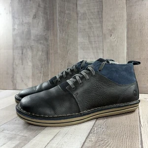 Merrell Bask Sol Mid Chukka Bota Para Hombre 8 Cuero Informal Cómodo Zapatos Azul Marino - Imagen 1 de 13