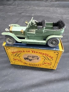 Matchbox Models of Yesteryear Y-15 Rolls Royce 1960 original Box Silver Ghost - Picture 1 of 3