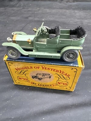 Matchbox Models of Yesteryear Y-15 Rolls Royce 1960 original Box Silver Ghost - Image 1 of 3