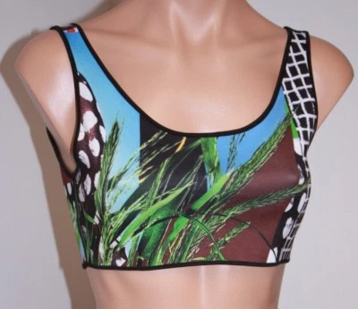 Nuevo con etiquetas Traje de baño Clover Canyon Bikini Top Talla M Multi Foto 1 de 4