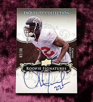 Chevis Jackson 08 UD Exquisite Spectrum Auto RC /30 MINT Texans Jersey Herd SP💙 - Image 1 of 4