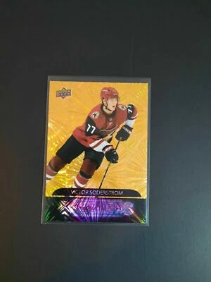 2020-21 Upper Deck Series 2 Orange Dazzlers #DZ-53 Victor Soderstrom - Image 1 of 2