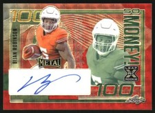 2023 Leaf Metal So Money! Red Vinyl Autograph Bijan Robinson Auto 1/1