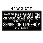 Lack Of Preparation Does Not... Embroidered Patch iron-on/sew-on Funny Applique