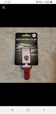 Clip de chupete Hoosiers de la Universidad de Indiana para bebés bebés niños pequeños  Foto 1 de 4