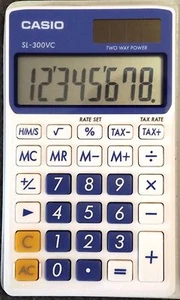 Casio SL-300VC Pocket Calculator with case & instructions - Picture 1 of 6