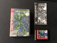 Vectorman Vector Man 1 Sega Genesis COMPLETE n box authentic! Cut Box