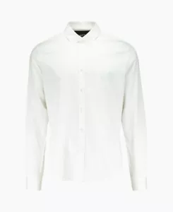 BNWOT Mens Blood Brother White Mist 16" Small Collar Long Sleeved Shirt RRP £99 - Picture 1 of 3