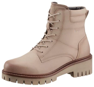 bugatti Damen Schuhe Winterschuhe Winterstiefeletten aus Leder beige Gr. 38 NEU - Bild 1 von 5