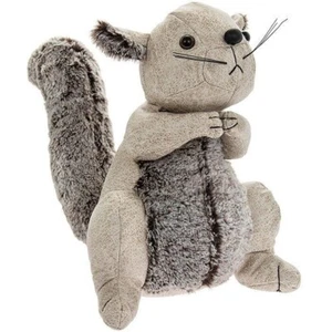 Squirrel Plush Doorstop Grey Pals Animal Door Wedge - Picture 1 of 1