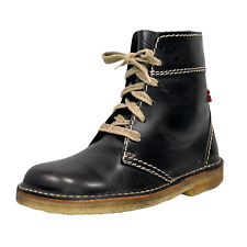 Duckfeet Faborg Unisex Black Leather Boots Size EU 41 US W10 M8.5