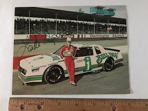 vtg Lake Speed 1984 Monte Carlo Bull Frog Nascar Racing Signed handout postcard - Picture 1 of 2
