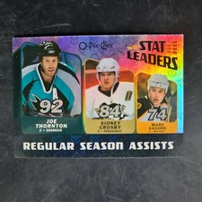 2007-08 O-Pee-Chee Stat Leaders #SL2 Joe Thornton/Marc Savard/Sidney Crosby 