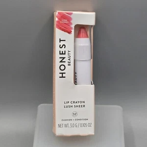 Honest Beauty Lip Color Crayon Lush Sheer Sherbert Lipstick Cushion Condition - Picture 1 of 6