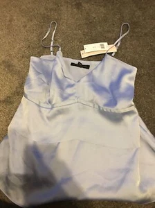 BANANA REPUBLIC PETITE violet Spaghetti Strap Blouse Size 4 - Picture 1 of 3