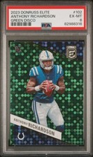 Anthony Richardson 2023 Donruss Elite Green Disco #102 PSA 6 Colts Rookie Card 