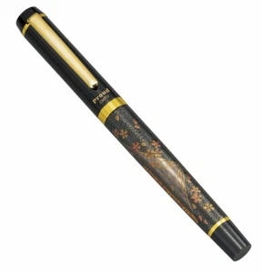 Exellent Maki-e Urushi Lacquer Fountain Pen Yamanaka lacquer Fuji Cherry Japan - Picture 1 of 10