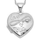 925 Sterling Silver Love of My Life Heart Personalized Photo Locket Necklace ...