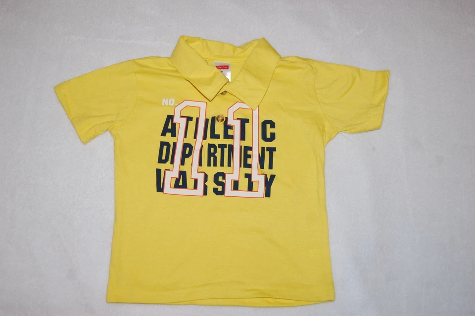 CAMISA POLO AMARILLA S/S NIÑO PEQUEÑO Nº 11 DEPARTAMENTO DE ATLETISMO VARSITY Talla 2T Foto 1 de 1