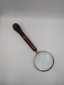 Vintage Magnifying Glass, Victorian Era, Skull, Bakelite, Antique Glass, Vintage - Picture 1 of 18