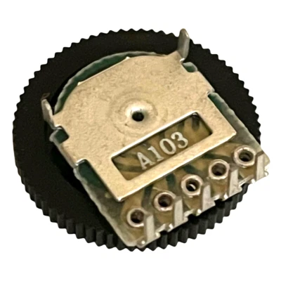 Potentiometer A103 10K 5 Pin Dial Wheel Gear Switch Audio Volume Radio Control - Image 1 of 3