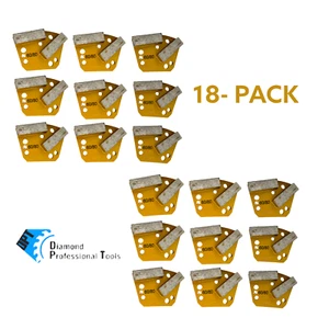 18 Pk Bolt on Diamatic Sase CPS Concrete Floor Grinders Discs Soft Bond 60 Gri - Picture 1 of 12