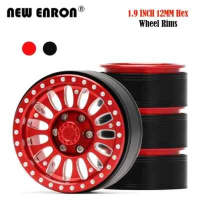 12mm Hex Heavy Beadlock Wheel Rim 1.9" For 1/10 Crawler SCX10 TF2 D110 F350 GEN8 - Image 1 of 4