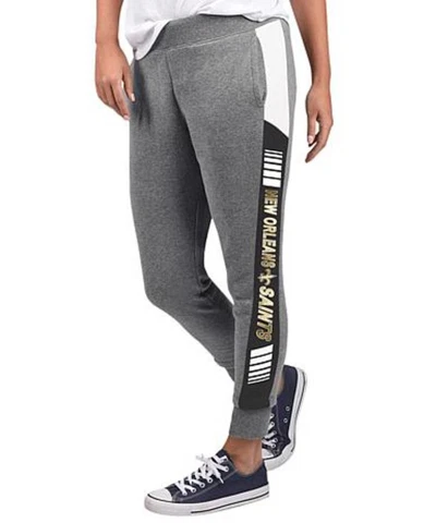 NFL New Orleans Saints Licensed Women's Medium Fleece Tailgate Pants G-III Cover