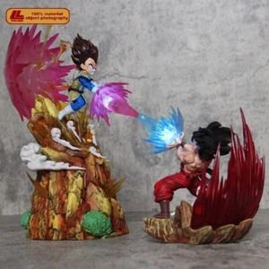 Anime toy kidsZ Son Goku Vs Vegeta Kamehameha 2pc Lighting Figure Toy Statue - Picture 1 of 21