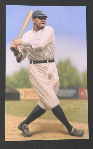 Babe Ruth New York Yankees Arthur Miller Postcard Cover