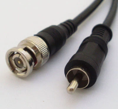 1pc 1.5 Meter Coaxial Cable BNC Male to RCA Male CCTV lead Adapter - Image 1 of 2