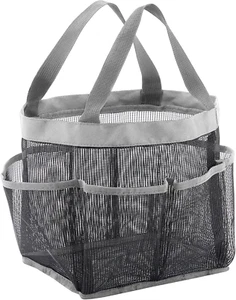 Mesh Shower Caddy Freestanding Portable Shower Tote Bag for College Dorm, Bathro - Picture 1 of 7