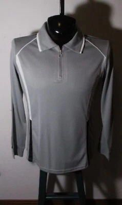 JACK SMITH Taupe Long Sleeve Jersey Polo Shirt Men's Size L NWT - Image 1 of 4