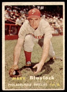 1957 Topps #224 Marv Blaylock   Baseball Philadelphia Phillies